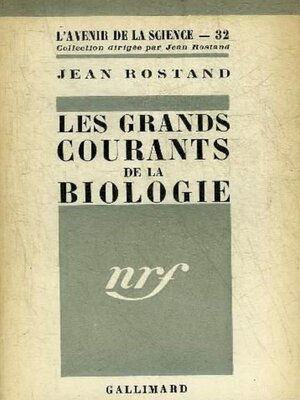 cover image of Les Grands courants de la biologie
